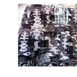 Nike Doodle Camo Board Shorts Size 34 w/ Drawstring & Zip Pocket